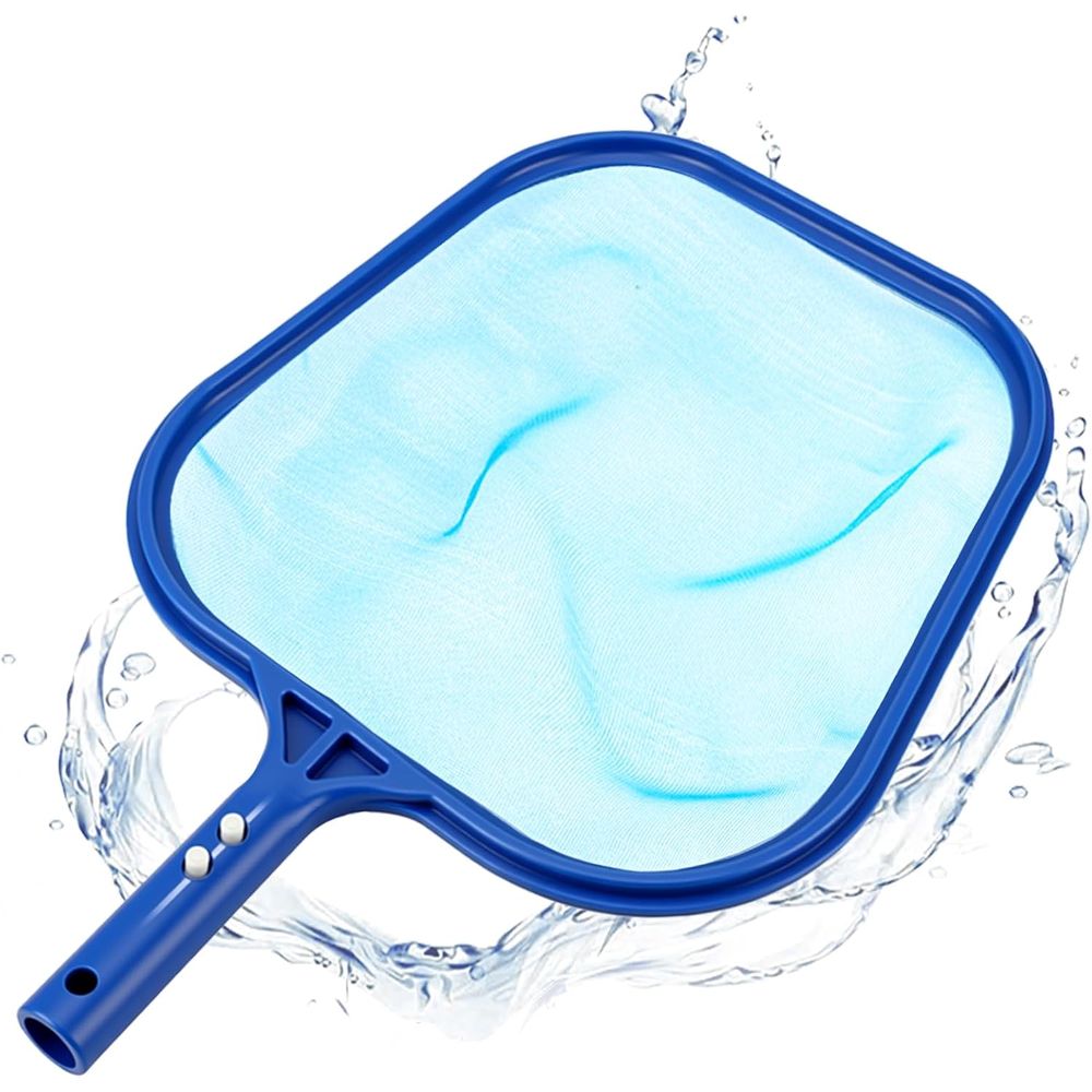 Pool Skimmer Net - 頑丈なプールスキマーネット、落ち葉やゴミ除去用、地上プールと埋め込み式プールに適しています、16x10.8インチ