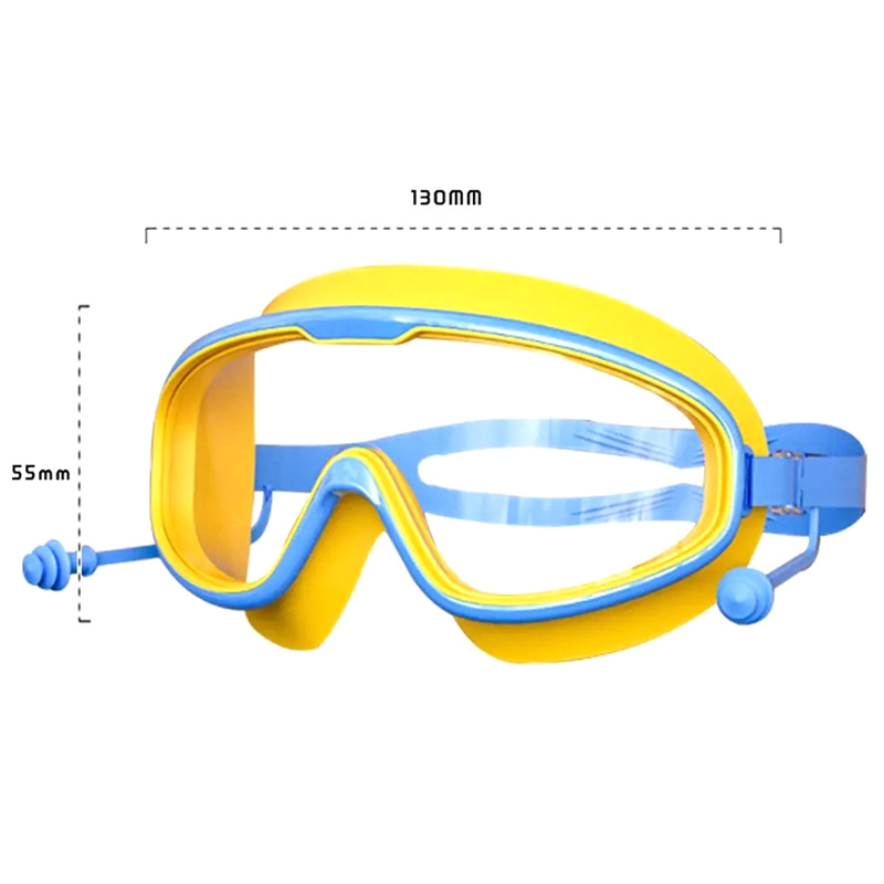 プロフェッショナルアンチフォグ水泳ゴーグル耳栓付きワイドビュ - Swim Goggles Anti Fog Uv のレビューと価格