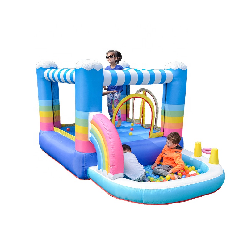 新品バウンスハウスカートン生地製インフレータブルバウンサーキ - Water Slide Inflatable のレビューと価格