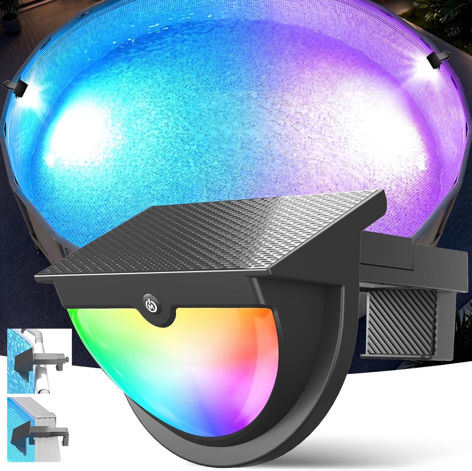 ソーラープールライト オールシーズン マルチカラー - Pool Light Solar Rechargeable のレビューと価格