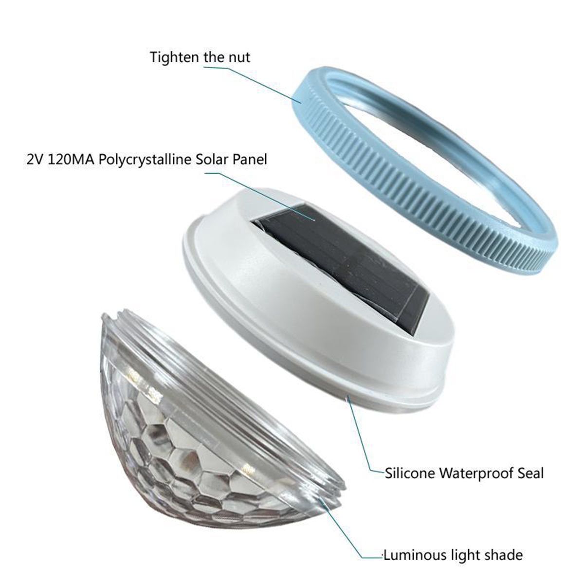 太陽浮動プールライトの水泳ライトはパネルの屋外充電可能なラン - Pool Light Solar Rechargeable のレビューと価格