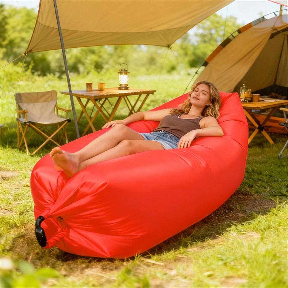 ポータブルエアソファ防水高速膨張式ラウンジャービーチキャンプ - Pool Lounger Inflatable のレビューと価格
