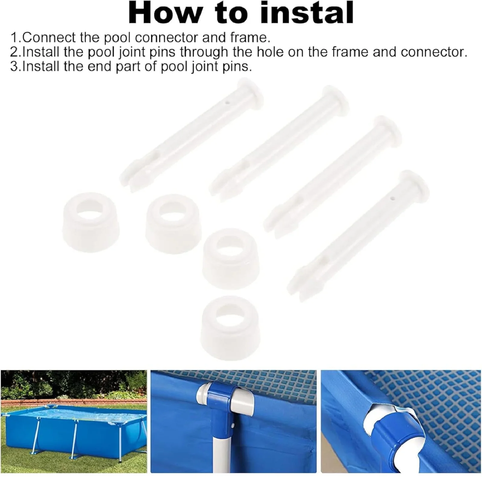 プラスチック製プールジョイントピン,インテックス用ゴムシール - Pool Ladder Above Ground のレビューと価格