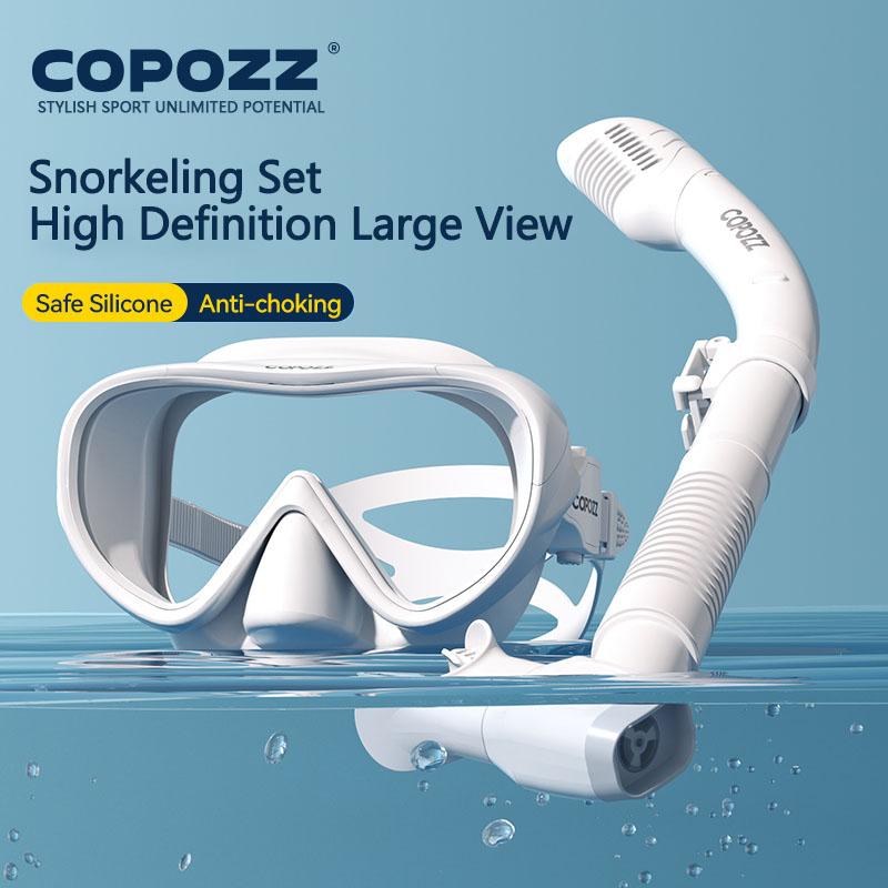 COPOZZ 新しいダイビングマスクフルビジョンマスク水中シ - Snorkel Mask Full Face のレビューと価格