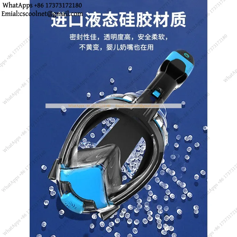 JS02 電気式シュノーケルマスク、フルフェイス型、大人用、 - Snorkel Mask Full Face のレビューと価格