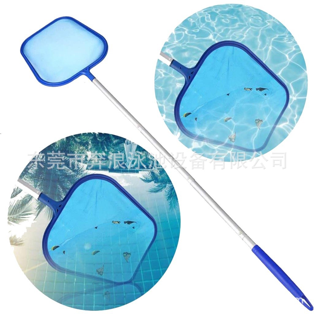 48インチプールリーフネット、5つのアルミポール付き、浅いメ - Pool Skimmer Net のレビューと価格