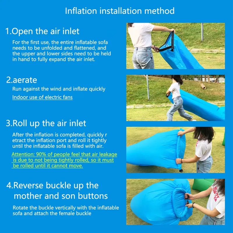 携帯用インフレータブルソファラウンジャー 軽量 防水 エアー - Pool Lounger Inflatable のレビューと価格