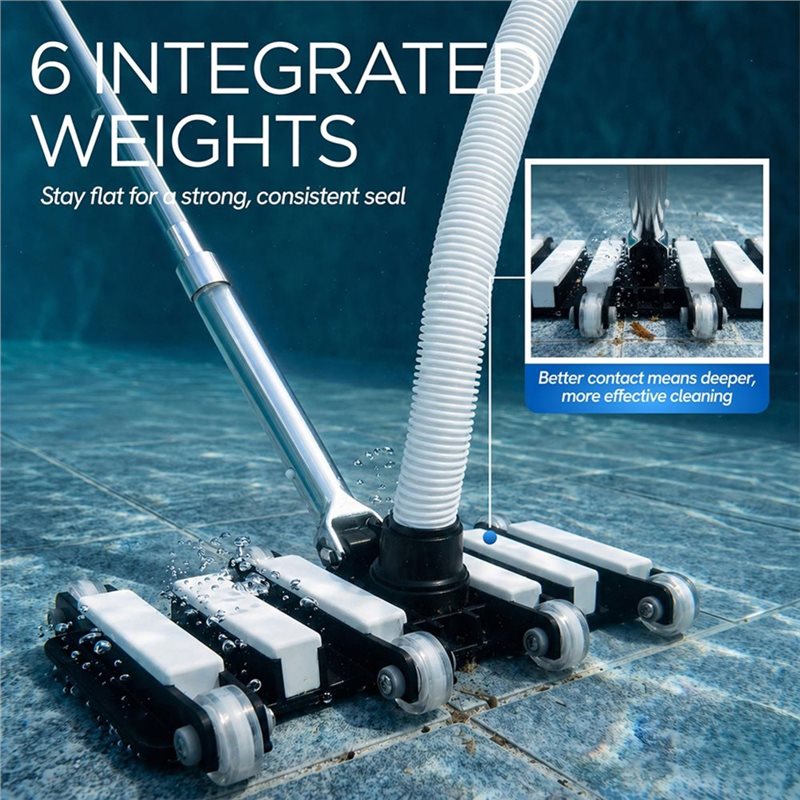 A64T 手動式プールクリーナーヘッド、サイズ：49x19c - Pool Vacuum Manual のレビューと価格