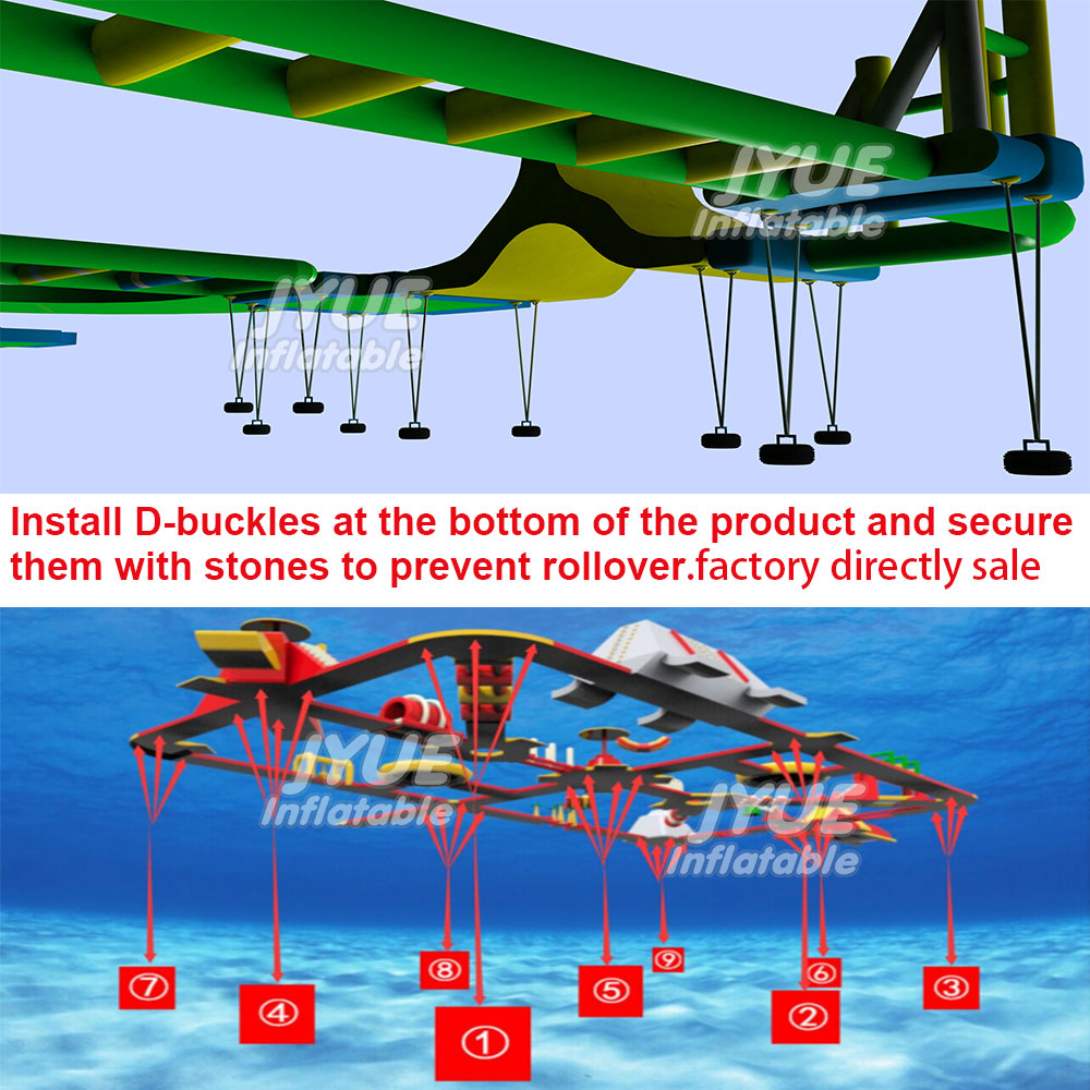 工場価格でカスタマイズ可能な、商業施設向けの水上遊具パーク。 - Water Slide Inflatable のレビューと価格